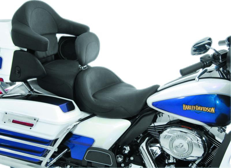 Mustang 08-21 Harley Electra Glide, Rd Glide, Rd King ,Str Glide Super Touring 1PC Seat - Black