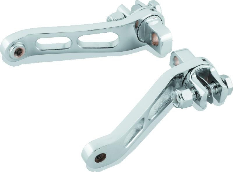 Bikers Choice Adjustable Forward Control Heel Rest Kit 89-Up FXST 93-02 FXDWG Replaces H-D 50227-01