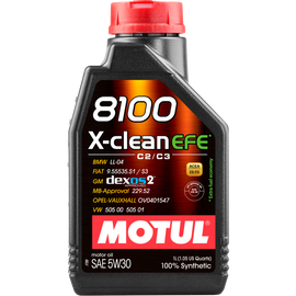 Motul 1L Synthetic Engine Oil 8100 X-CLEAN 5W30
