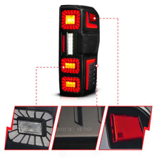 Load image into Gallery viewer, ANZO 23-26 Ford Super Duty LED Tail Light Seq Signal- Black Full- Pair