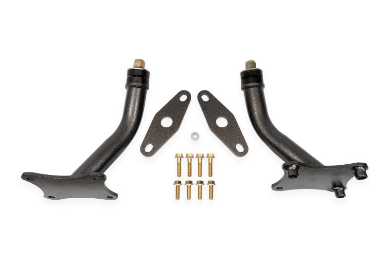 BMR 16-24 Chevrolet Camaro (6th Gen) Motor Mount Kit w/ Solid Bushings - Black Hammertone