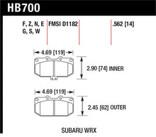 Load image into Gallery viewer, Hawk 2006-2007 Subaru Impreza WRX HPS 5.0 Front Brake Pads