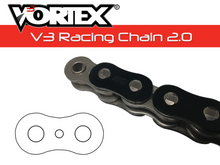 Load image into Gallery viewer, Vortex Racing V3 2.0 Chain 525SX3-120- Black