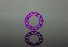 Load image into Gallery viewer, Renthal 94+ Kawasaki KX 125-450 Rear Grooved Sprocket - Purple 520-51 teeth
