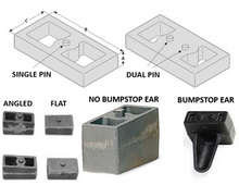 Load image into Gallery viewer, Fabtech 92-99 GM C1500 2WD Rear Leaf Spring Block Kit - 4in