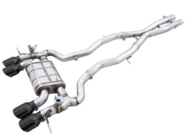 AWE Tuning SwitchPath Cat-Back Exhaust for BMW G8X M3/M4 - Diamond Black Tips