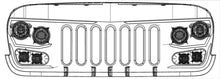 Load image into Gallery viewer, Oracle VECTOR Series Full LED Grille - Jeep Wrangler JK - NA