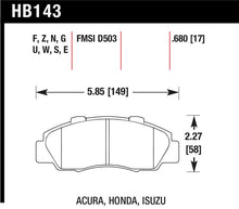 Load image into Gallery viewer, Hawk 97-01 Honda Prelude HPS Street Front Brake Pads