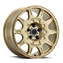 Load image into Gallery viewer, Method MR502 RALLY 17x8 +38mm Offset 5x4.5 67.1mm CB Gold Wheel