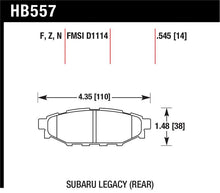 Load image into Gallery viewer, Hawk 08 WRX Rear Performance Ceramic Street Brake Pads