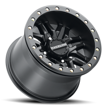 Load image into Gallery viewer, Raceline A91B Ryno 15x7in / 4x156 BP / 10mm Offset / 132.5mm Bore - Satin Black Beadlock Wheel