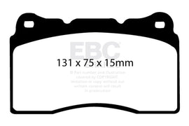 EBC Racing 17-21 Honda Civic Type-R (FK8) SR-11 Sintered Race Front Brake Pads