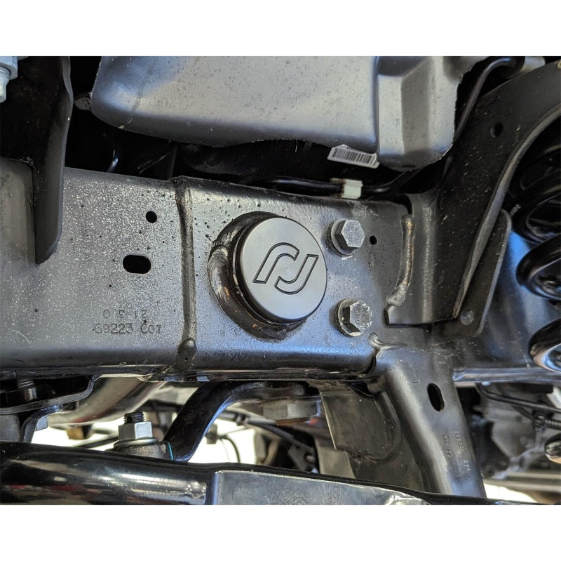 RockJock JK Frame Tube Plugs Frame Front CNC Machined Black Delrin