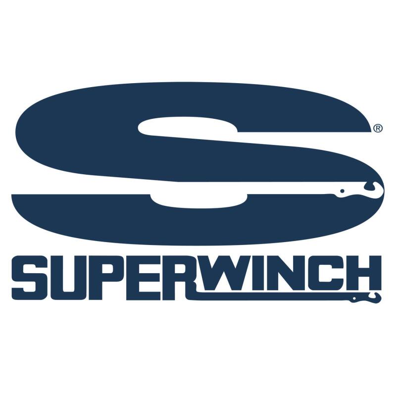 Superwinch 4500 LBS 12V DC 1/4in x 50ft Synthetic Rope Terra 4500SR Winch - Gray Wrinkle