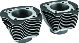 Twin Power 17-Up M8 Black 4.25 Inch Big Bore Cylinders Pair
