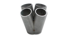 Load image into Gallery viewer, Vibrant 4 into 1 SS Turbo Mani Collector for GT28/30/35 in Flange 48mm Pipe OD 4.5in tall 58mm out