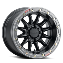 Load image into Gallery viewer, Raceline A14BG Alpha 15x7in/5x114.3 BP/25mm Offset/68mm Bore - Black &amp; Gunmetal Ring Beadlock Wheel
