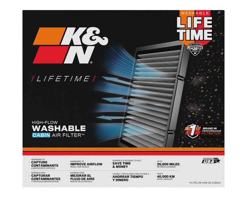 K&N 13-16 Audi SQ5 3.0L V6 Cabin Air Filter