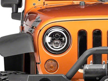 Load image into Gallery viewer, Raxiom 97-18 Jeep Wrangler TJ/JK Axial Halo Headlights w/ DRL Amber Signals- Black Hsng (Clear Lens)
