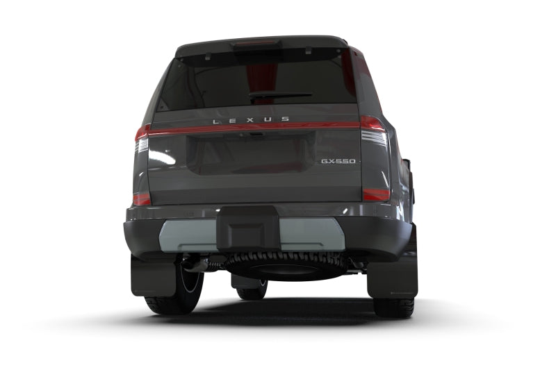 Rally Armor 24-26 Lexus GX-550 Overtrail Black UR Mud Flap Metallic Black Logo