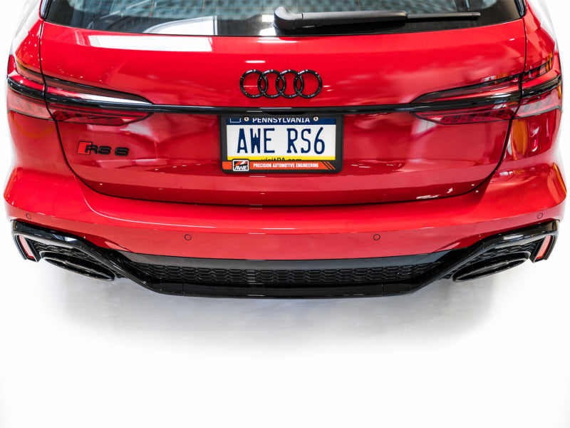 AWE Tuning 21-23 Audi C8 RS6/RS7 SwitchPath Cat-Back Exhaust - Diamond Black Tips