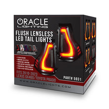 Load image into Gallery viewer, Oracle 10-23 Lexus GX460 and Toyota Prado Flush Lensless LED Tail Lights - Black Series