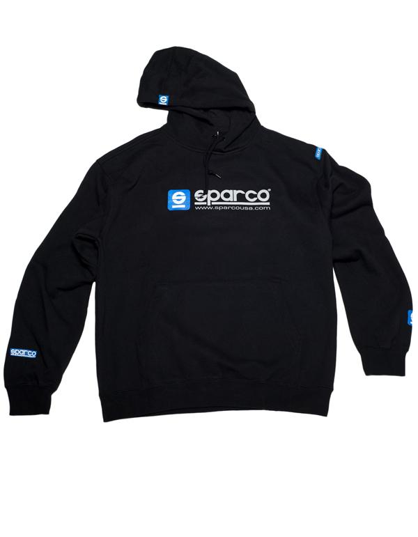 Sparco Sweatshirt Hooded WWW Blk Med