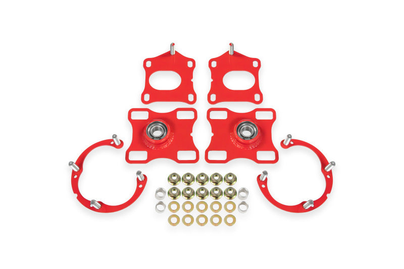 BMR Suspension 11-14 Ford Mustang Caster/Camber Plates - Red