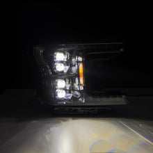 Load image into Gallery viewer, AlphaRex 18-20 Ford F-150 NOVA LED Proj Headlight Alpha Blk (14th Gen G2 Style)