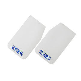 Sparco Mud Flap Pair White