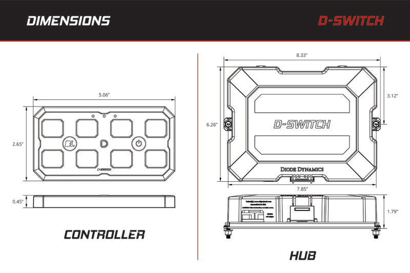 Diode Dynamics D-Switch 8 Button Controller Kit