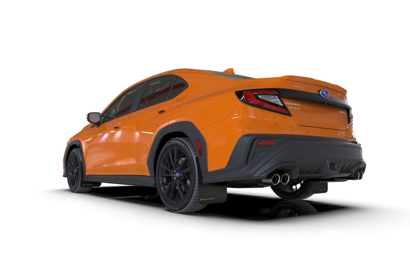 Rally Armor 22-26 Subaru WRX Black UR Mud Flap w/Orange Logo
