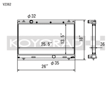 Load image into Gallery viewer, Koyo 03-05 Dodge SRT-4 2.4L Turbo (MT) Radiator