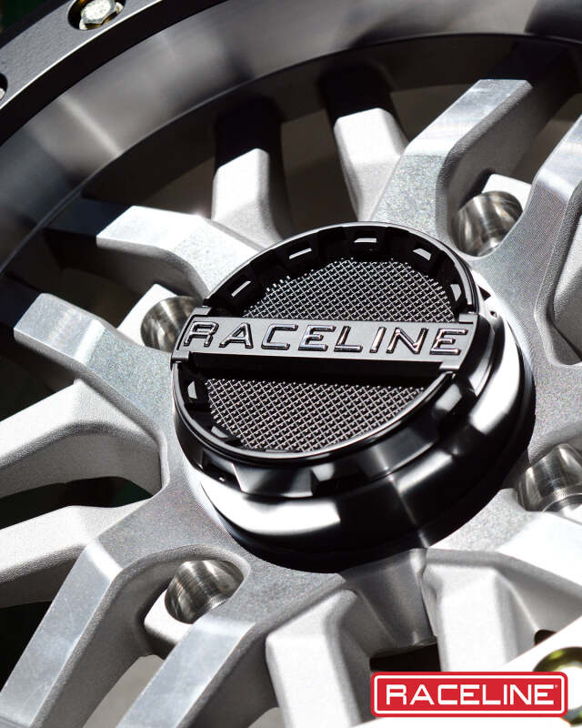 Raceline A91MA Ryno 15x7in/4x137 BP/10mm Offset/110.18mm Bore - Machined & Black Ring Beadlock Wheel