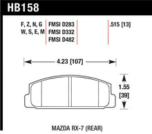 Load image into Gallery viewer, Hawk 03-05 Mazda 6 / 84-95 Mazda RX-7 DTC-60 Race Rear Brake Pads