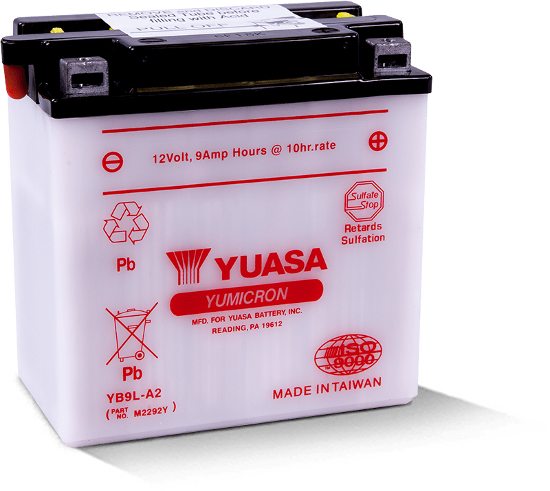 Yuasa YB9L-A2 Yumicron 12-Volt Battery
