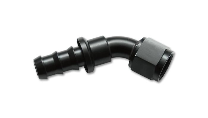 Vibrant Push-On 30 Degree Hose End Elbow Fitting Size -8AN