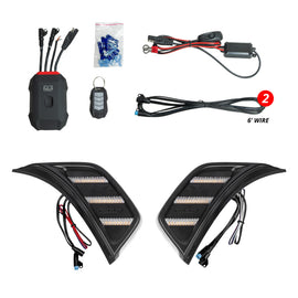 XK Glow XKmax Jeep Air Vent Light RGB+ Amber Turn & Running App Cntl