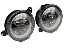 Load image into Gallery viewer, Raxiom 18-22 Jeep Wrangler JL/JT Axial 9-Inch LED Headlights w/RGB Halo- Black Housing (Clear Lens)