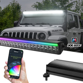 XK Glow 50in Offroad Light Bar w/ RGBW Chasing DRL & App Control