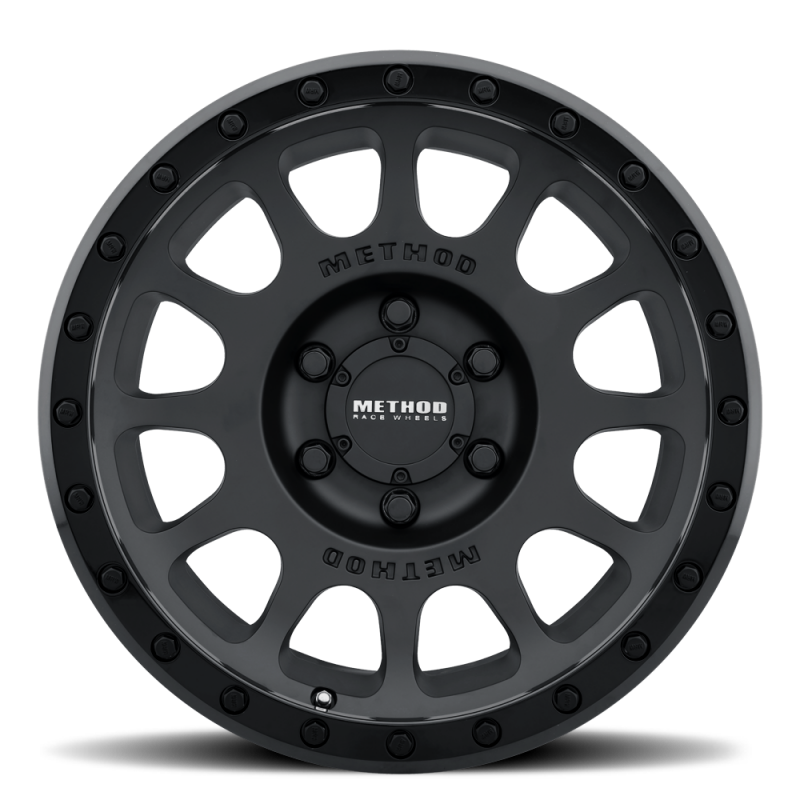 Method MR305 NV 17x8.5 0mm Offset 8x6.5 130.81mm CB Matte Black/Gloss Black Wheel