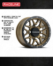 Load image into Gallery viewer, Raceline A94BZ Krank 14x7in / 4x110 BP / 10mm Offset / 83.8mm Bore - Bronze &amp; Black Lip Wheel