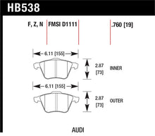 Load image into Gallery viewer, Hawk 2009-2009 Audi A4 Cabriolet HPS 5.0 Front Brake Pads