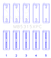 Load image into Gallery viewer, King Engine Bearings Mitsubishi 4G63/4G64 Coated Performance Main Bearing Set - Size STD