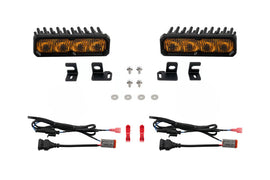 Diode Dynamics 24-26 Toyota 4Runner Fog SS6 Sport LED Kit Yellow 3000K