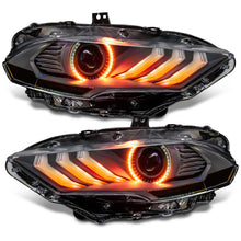 Load image into Gallery viewer, Oracle Lighting 18-23 Ford Mustang Dynamic ColorSHIFT LED Headlights - Black Series