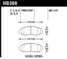 Load image into Gallery viewer, Hawk 04+ Accord TSX / 99-08 TL / 01-03 CL / 08+ Honda Accord EX HP+ Street Front Brake Pads