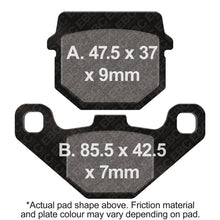 Load image into Gallery viewer, EBC 88-90 Kawasaki KD 80 N Front Left/Right FA-SFA-X Brake Pads
