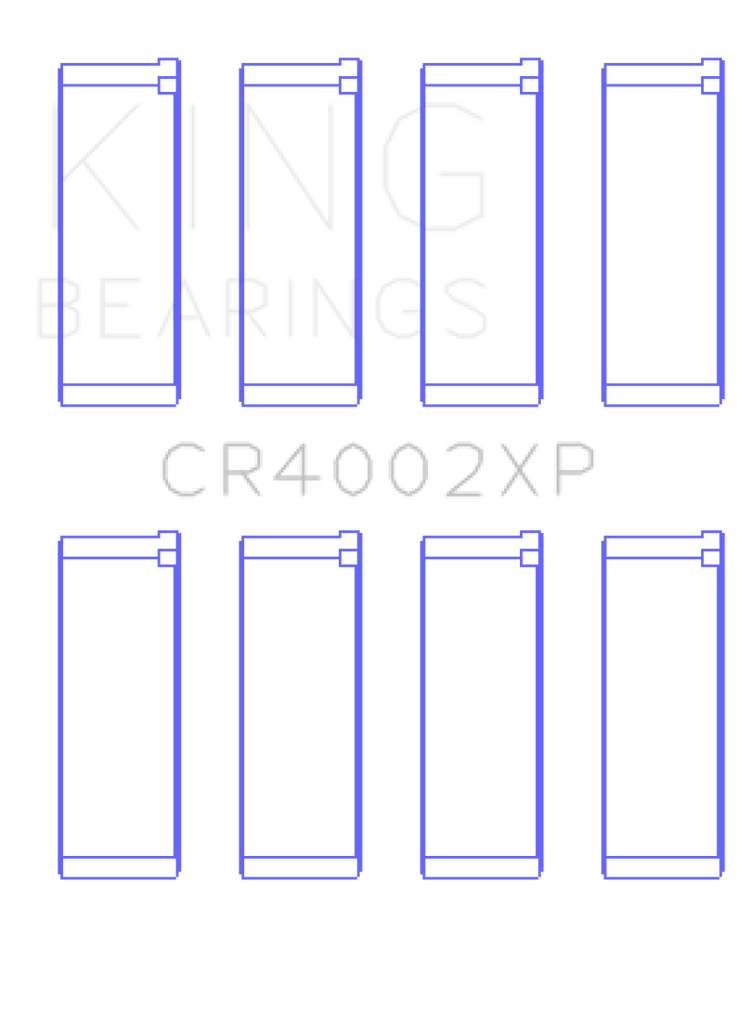 King Engine Bearings Mazda B6/B6-T/ZM/B3/B5 Connecting Rod Bearings (Set of 4) - Size +.026mm
