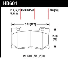 Load image into Gallery viewer, Hawk Infiniti G37 Sport HP+ Street Front Brake Pads